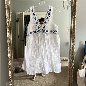 White Embroidered Sundress